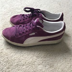 Purple Puma sneakers size 8